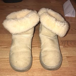 Sand Bailey Button UGG boots